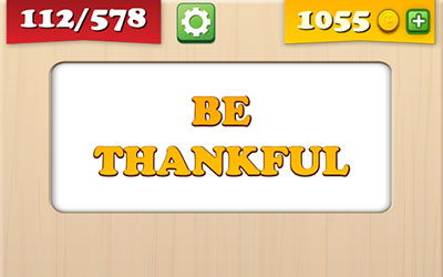  Be Thankful 