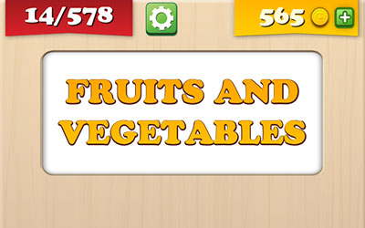  Fruits And Vegetables 